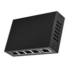 100mbps Black 5 Port POE Repeater 1 in 4 Out Extender Network Switch Accessories