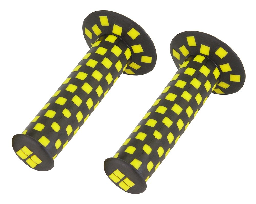 Original BMX Checker Style Bicycle Bike Grips Multiple Colors.