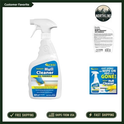 Boat Hull Cleaner - 32 Oz Gel Spray for Fiberglass & Painted Surfaces
