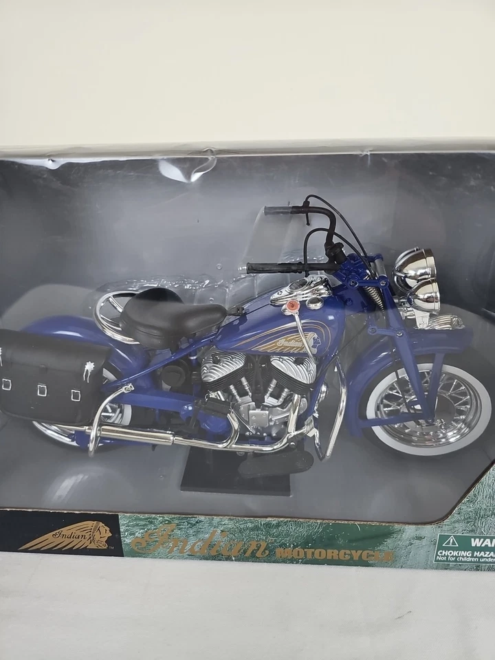 Vintage NewRay Indian Motorcycle 1:6 Die-Cast Model Cruiser Boxed Display, 53603 - Image 3 of 4