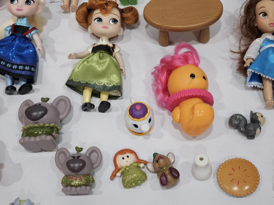 Lote Mini Muñecas Princesas Colección Animadores Disney - Accesorios y Amigos Foto 3 de 4