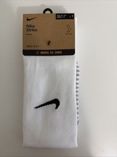 Nike Strike Dri Fit Soccer Socks WHITE Youth 3Y-5Y Women 4-6 Knee High New