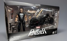 The Punisher with Motorcycle Deluxe Marvel Legends  Hasbro figure Rare mib 