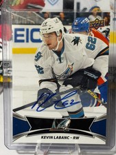 2016-17 Upper Deck AHL Auto SP Kevin Labanc #134 Rookie Auto RC