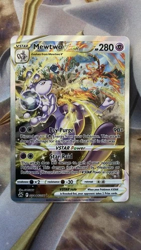 Mewtwo VSTAR Crown Zenith: Galarian Gallery Holo Card GG44/GG70 NM/M Condition