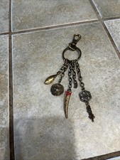 VTG The Sak Purse Bag Charm 4 Elements 6  Tri...