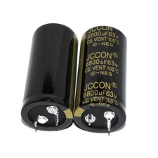 2Pcs 63V 6800uF Radial Electrolytic Capacitors Volume 25x50 MM