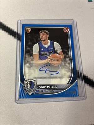 2025-26 Bowman Basketball Cooper Flagg Auto RC /150 Blue SP 