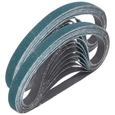 24pcs 1/2 x 18 Inch Sanding Belts, 80 Grit Zirconia Sanding Belts