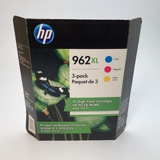 HP 962XL 3-Pack High Yield Ink Cartridges Cyan Magenta Yellow Exp 01/2023 - New
