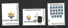 Netherlands   Olympics 2002 Salt Lake Medalwinners  mnh  u