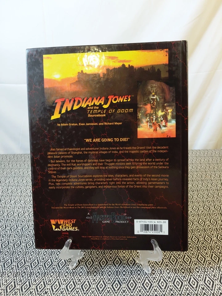 Indiana Jones and the Temple of Doom Sourcebook (HC) - Jogos do West End - Imagem 2 de 4