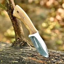 Custom Handmade Fixed Blade Skinner knife - Wood Handle - Tactical Hunting EDC