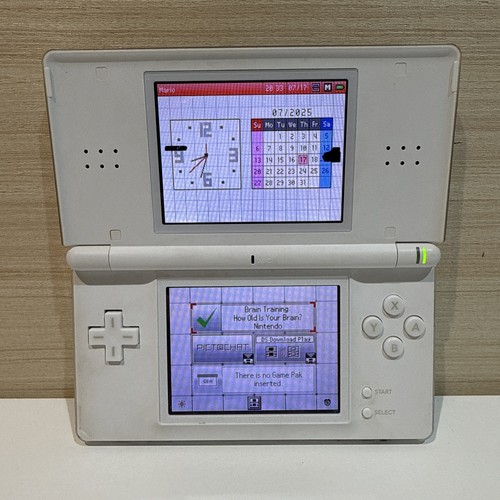 Nintendo DS Lite - Nur Konsole - Weiß - Voll Funktionsfähig - BESCHREIBUNG LESEN