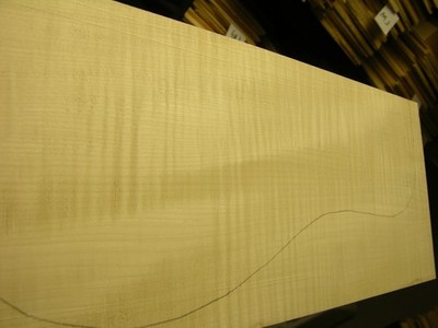 EUROPEAN FLAME MAPLE LUTHIER TONEWOOD GUITAR JUMBO BACK & SIDES SET