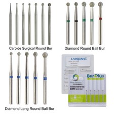Wave Dental Surgical Round Bur 25mm Carbide Diamond Round Bur Long High Speed FG