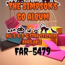 Mono_poly_Go Stickers ?? 3/4/5/6 Stars ? | The Simpson's go album |fast Delivery