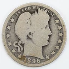 1896-O Barber Quarter Silver 25c