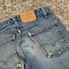 True Vintage 70s Levis 505 Orange Tabs Mens Vintage Denim Jeans W30 L31 Straight