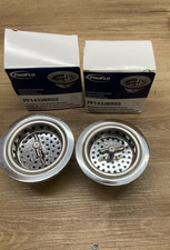 Lot of 2 Proflo PF1433BRSS Standard 3" Basket Strainer - Stainless Steel