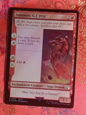 FOIL Warrior's Sword Final Fantasy Magic The Gathering MTG
