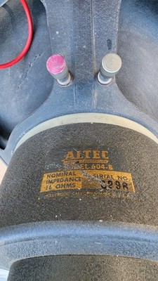 Vintage Altec 604B Duplex Speaker & N-1000 Crossover Working