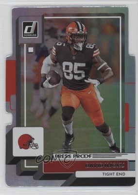 2022 Panini Donruss Press Proof Silver Die-Cut /75 David Njoku #208 1bi0