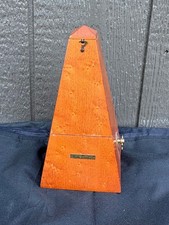 Vintage Seth Thomas Pyramid Metronome De Maelzel Brass Accents Clock Timer 6506