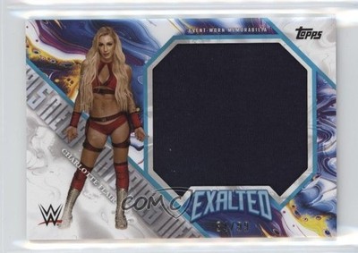 2025 Topps Exalted WWE Mega Materials Aqua 34/99 Charlotte Flair #MM-CF 17uv