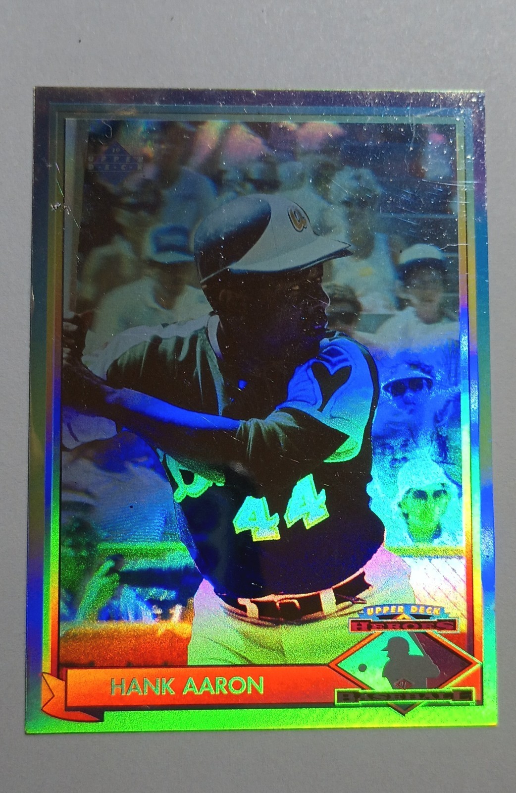 1991 Upper Deck - Heroes of Baseball Hologram Hank Aaron #HH1 (VG) Scratches