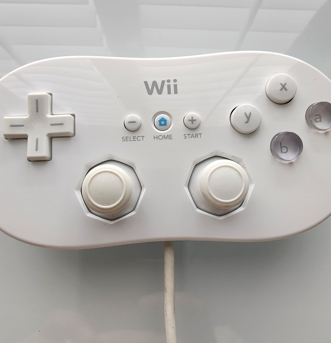 Official Nintendo Wii Pro Controller Classic White RVL-005 OEM | eBay