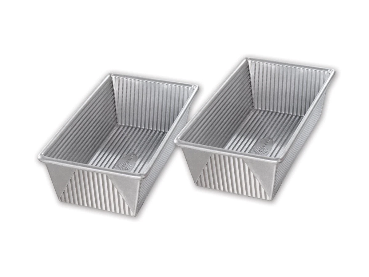 USA Pan 1 Pound Loaf Pan Set - Nonstick Bakeware for Easy Baking