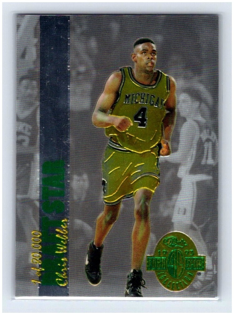 1993 Classic Four Sport Collection Chris Webber Draft Stars /80K #DS41 Michigan
