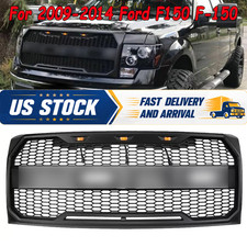 For 2009-2014 Ford F-150 Direct Fit Raptor Style Black Front Bumper Grille For 2009-2014 Ford F-150 Direct Fit Raptor Style Black Front Bumper Grille