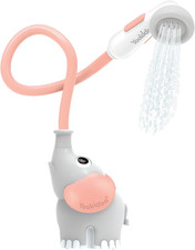 Baby Bath Shower Head - Elephant Bath Toy and Trunk Spout Rinser - for Newborn B