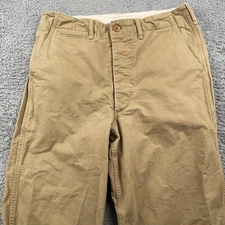 Bronson Mfg Co Pants Mens 32 Khaki 1944 USMC Officer Trousers Chino High Rise