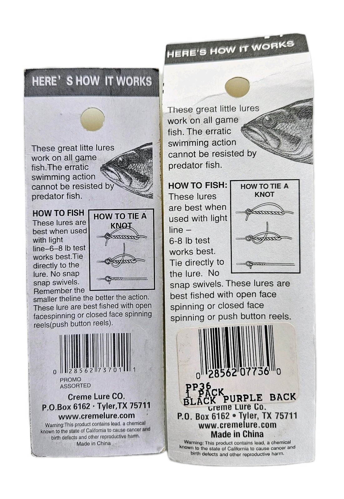 (Set of 2) Creme Lures Topwater Poppers 1/8 oz 2 Inches 2 Colors In Set New - Image 10