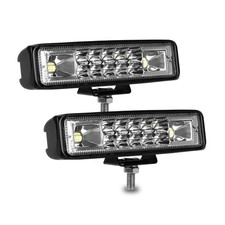 6 Inch Led Pods Light Bar - nicerpro Slim 60W 10000Lm 12V/24V Driving Fog Lig...
