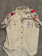 Boy Scouts of America Official Shirt W/ Eagle Badge, Neckerchief, Sash Adult XL