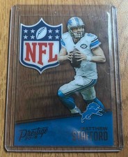 2016 Panini Football Prestige Matthew Stafford NFL Shield #4 Detroit Lions