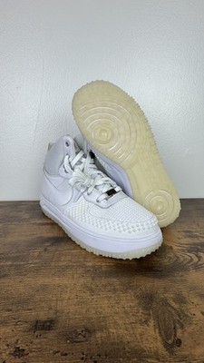 Nike Air Force 1 Duckboot White Whiteout Lunar GS 882842-100 Size 7Y