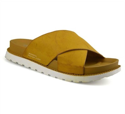 Damen Frauen niedriger flacher Absatz Slipper Sommer Strand Pantoletten Fußbett Sandalen Schuhgröße
