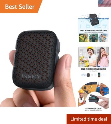 Lightweight Clip-On Bluetooth Speaker - Stereo Sound & Waterproof for Outdoors