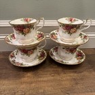 Royal Albert Old Country Roses 1962 Tea Cup Saucer Set 4 Bone China Up To 4 Sets