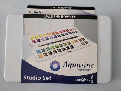 Aquarelle DALER ROWNEY Aquafine - Travel SET48 Godet + Pinsel Travel Set