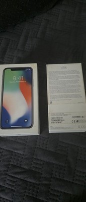 Original Apple iPhone X Box - 64GB - Silver / Silber - Nur OVP / Leerbox