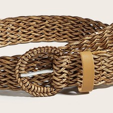 Fashionable Cotton Texture PVC Belt Adjustable D Shape Clasp Unisex Design