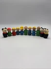 Vintage Fisher Price Little People - Wooden Figures Lot of 11