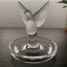 [Excellent Condition] ☆Rare☆ René Lalique Jewelry Tray, Dove, Made in Franc
