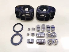 Handlebar Control Switch Housing Cap Button Kit For Harley Electra Road Glide